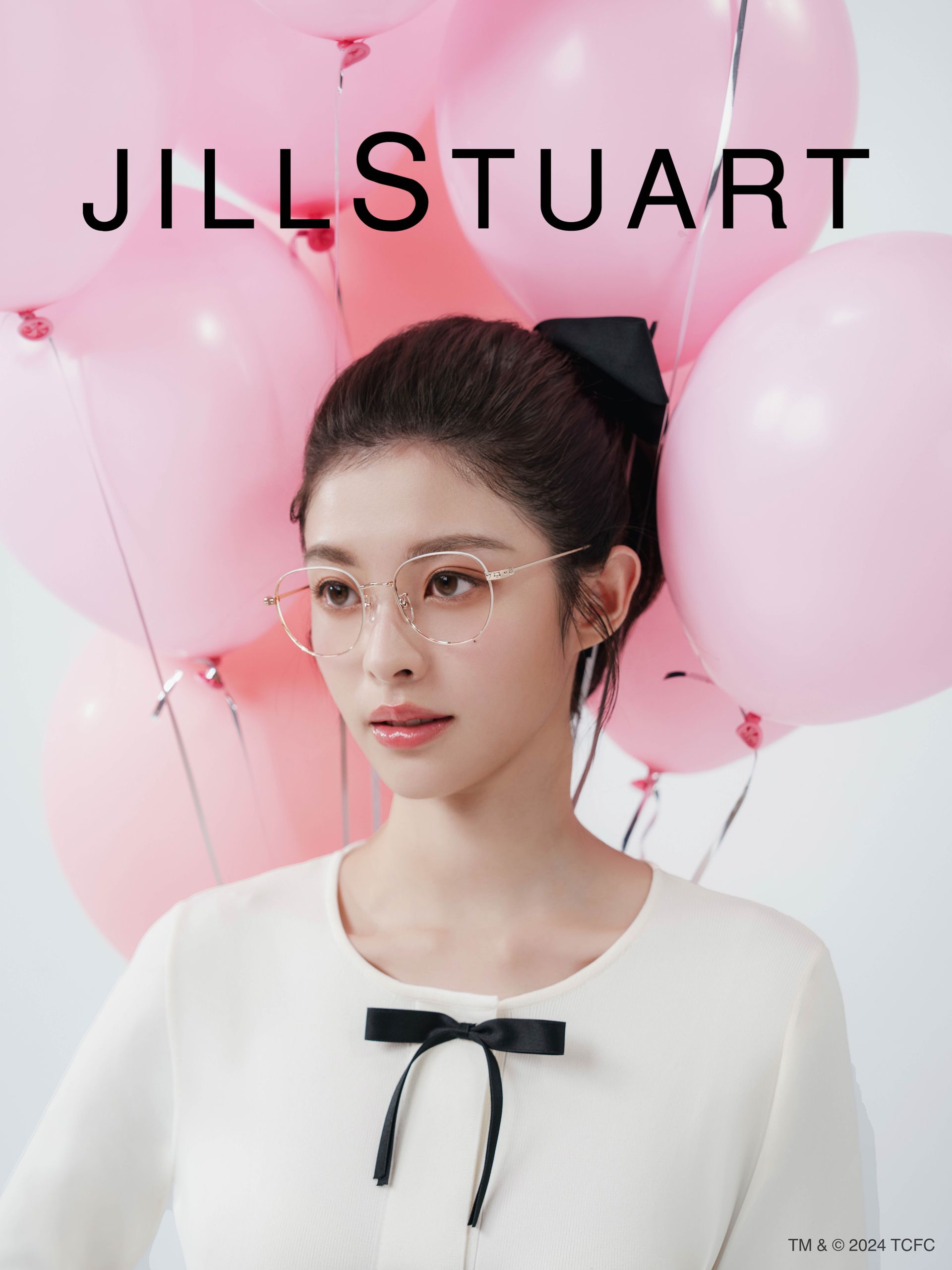 2024 Jill Stuart 眼鏡商品攝影，金屬鏡框、質感光影拍攝、專業平面攝影作品，品牌形象視覺