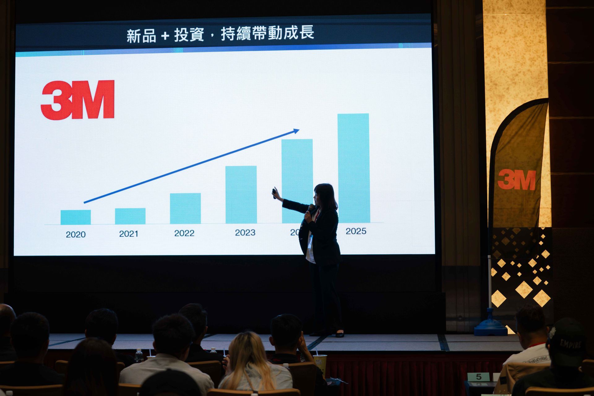 3M車漆保護膜2025新品發表會現場，講者介紹產品特色，企業品牌發表活動攝影紀錄