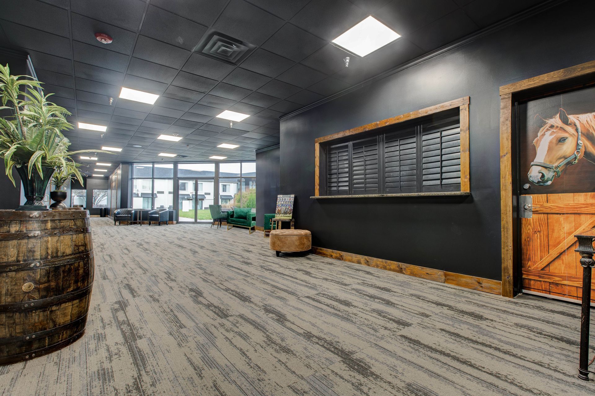 Hall to conference room