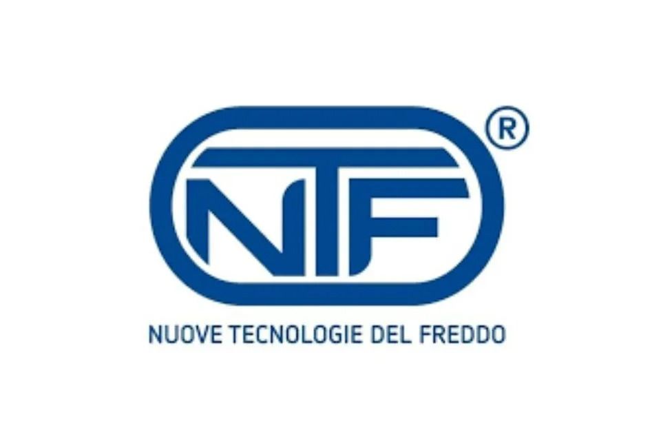 Blue logo with "NTF" in a rounded rectangle, "NUOVE TECNOLOGIE DEL FREDDO" below.