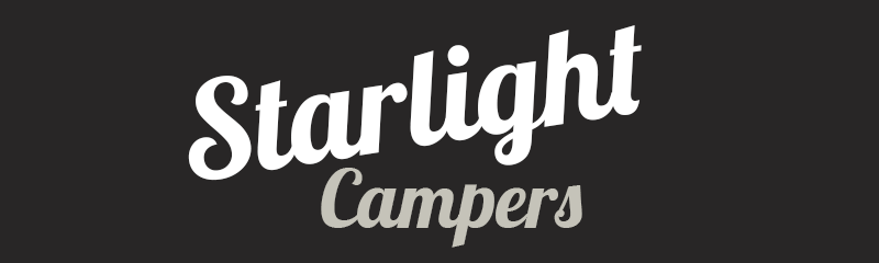 A logo for starlight campers conversion and bespoke unit specialists
