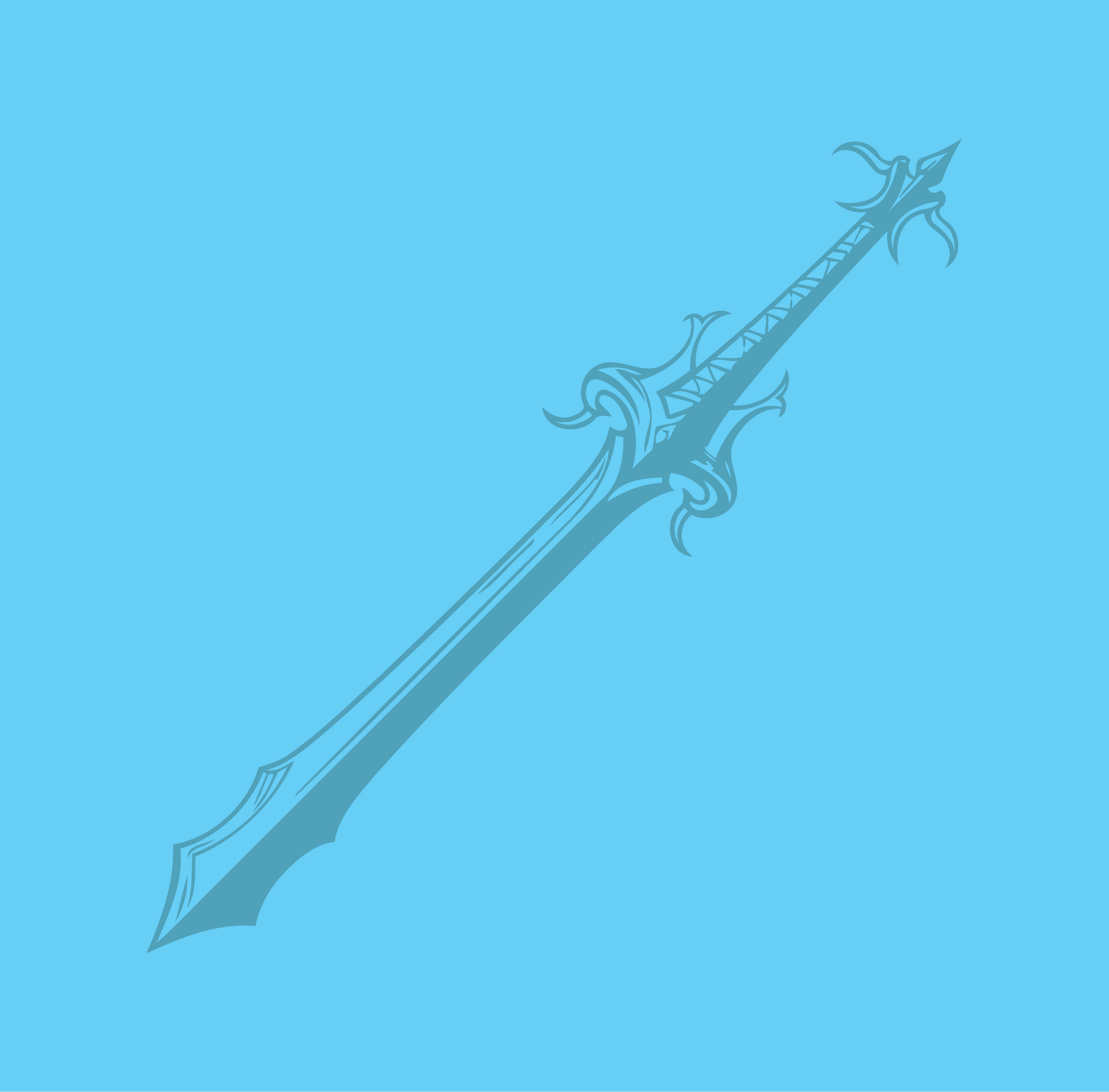 blue sword