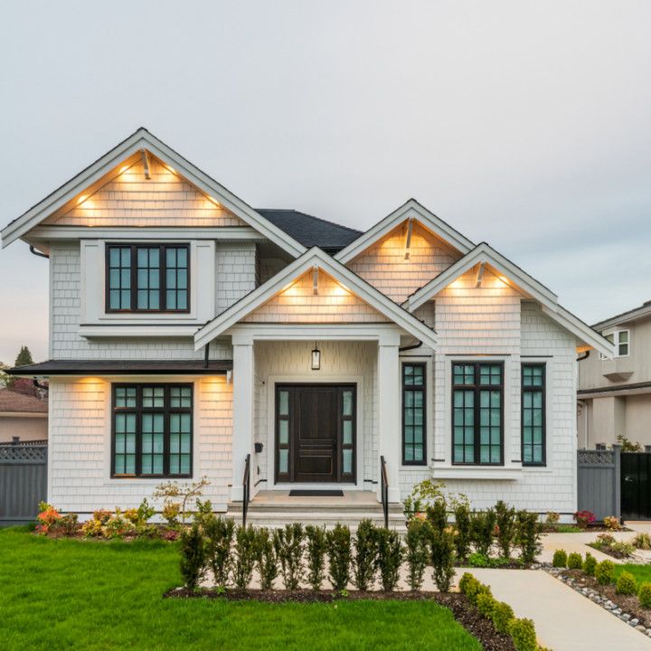 Beautiful Exterior Of Newly Built Luxury Home