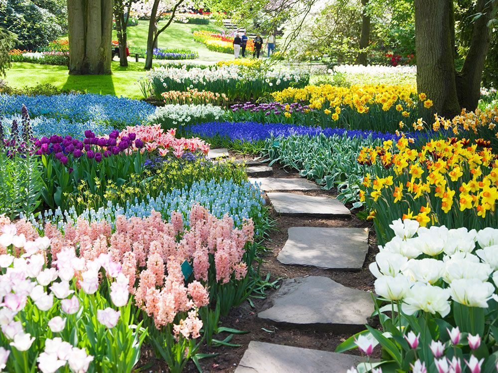 Flower Garden With Pathway — Kilmarnock, VA — Booth Landscaping