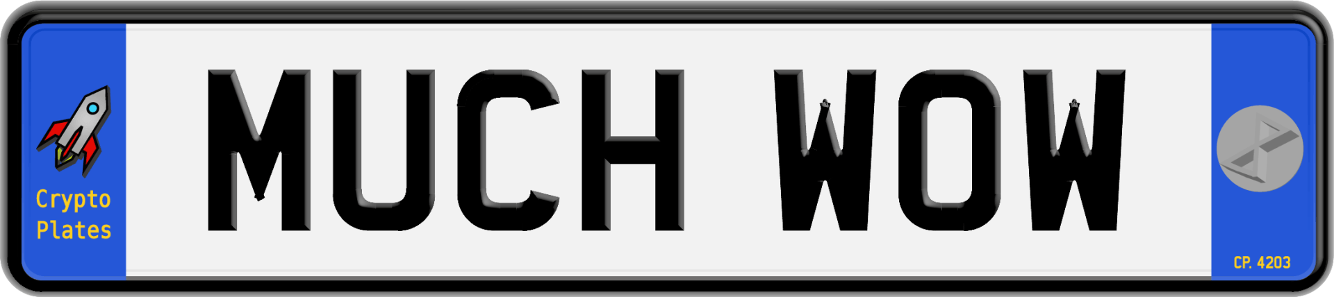 Much Wow NFT Crypto Plate