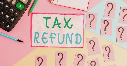 Tax refund graphic