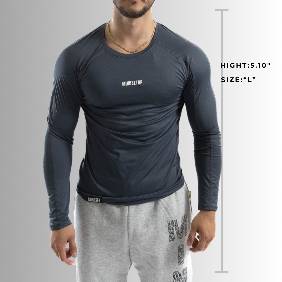 Mindsetop-Long Sleeve Compression Shirt