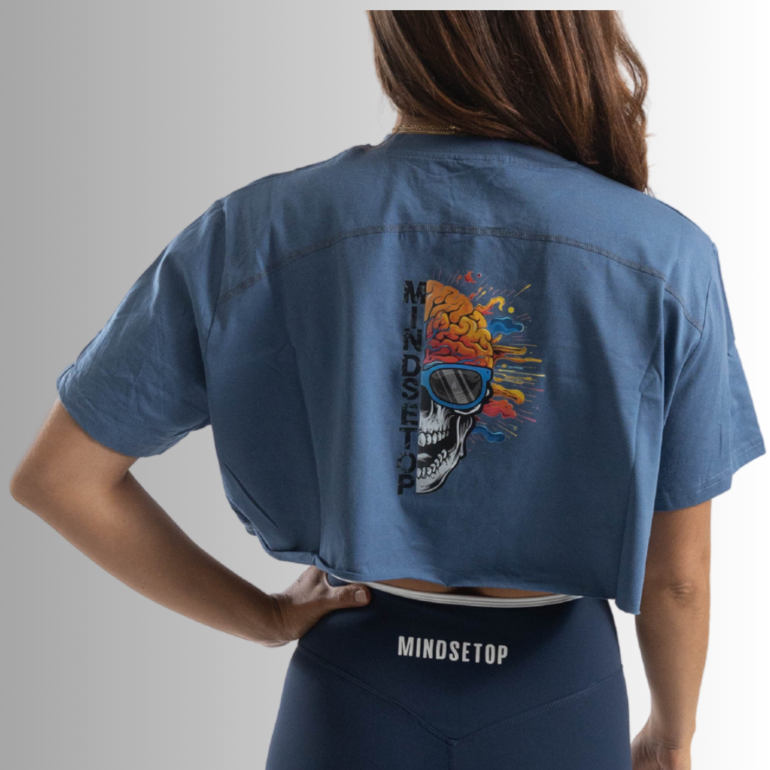 Mindsetop-Short Sleeve Shirt (crop-top)
