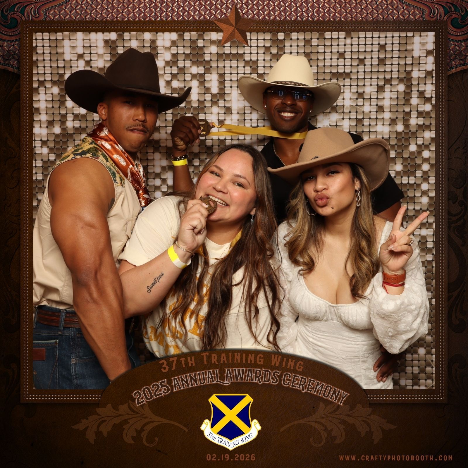 Western Theme Photo Booth Overlay