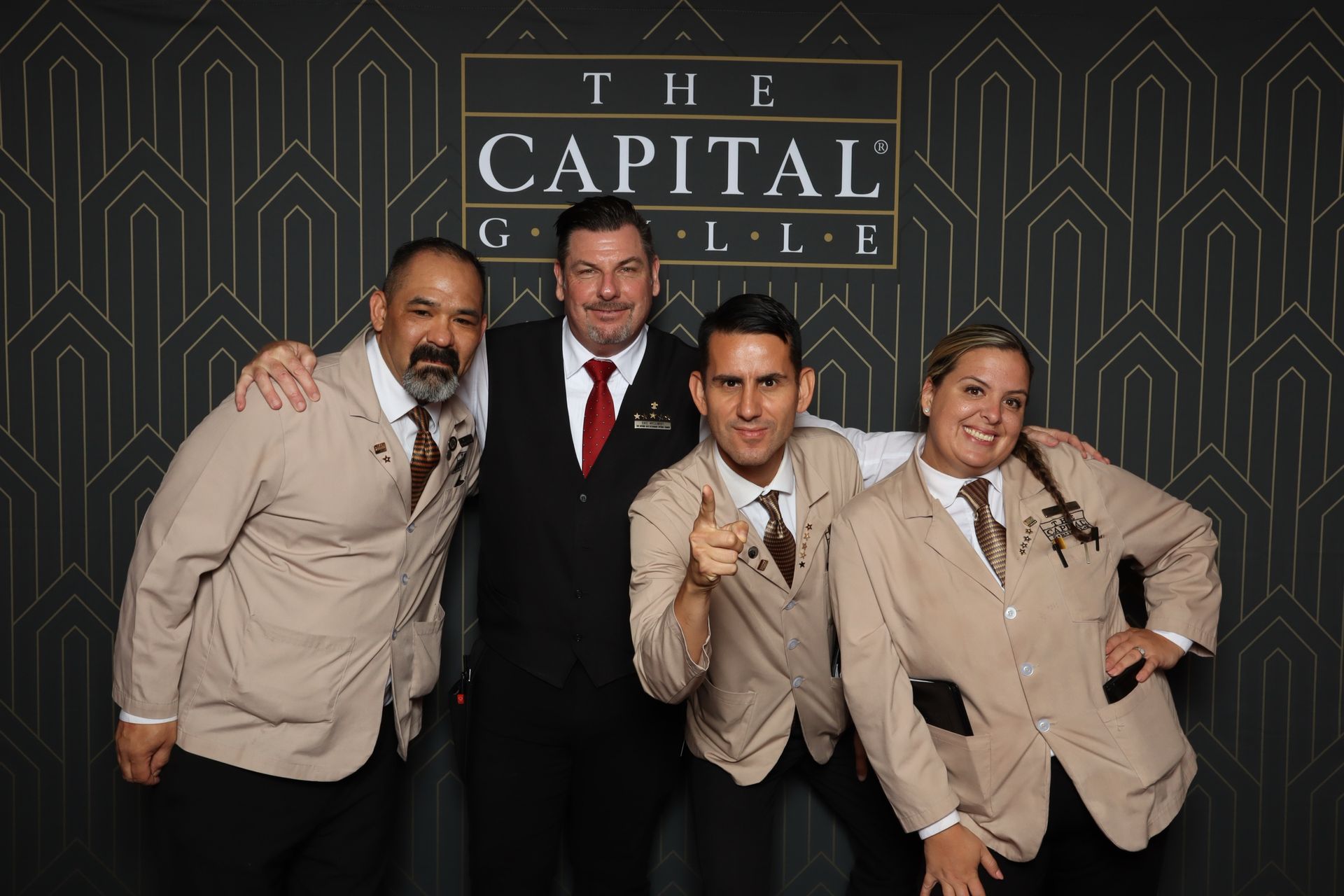 Custom branded photo booth print template for corporate event activation