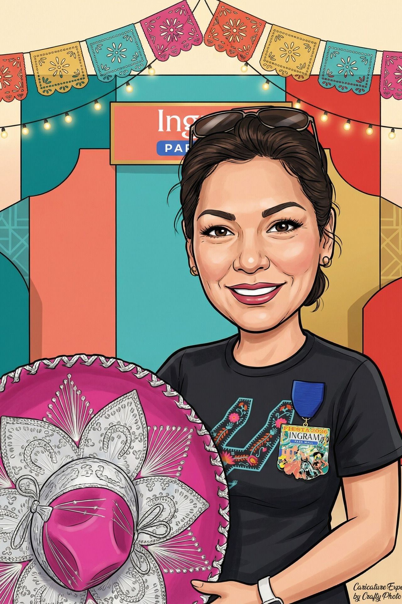 Corporate AI Caricature Booth Activation San Antonio