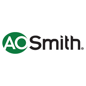 AO Smith logo in green and black text on a white background