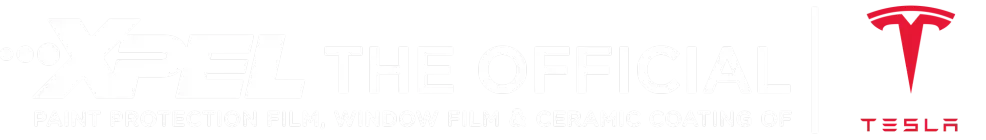 Tesla logo: white text and red 