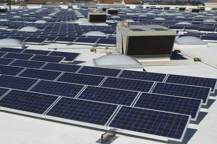 a commercial solar panels