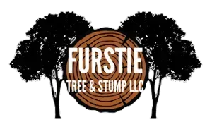 Logo: "Furtsie Tree & Stump LLC," with tree silhouettes framing a wood grain circle.