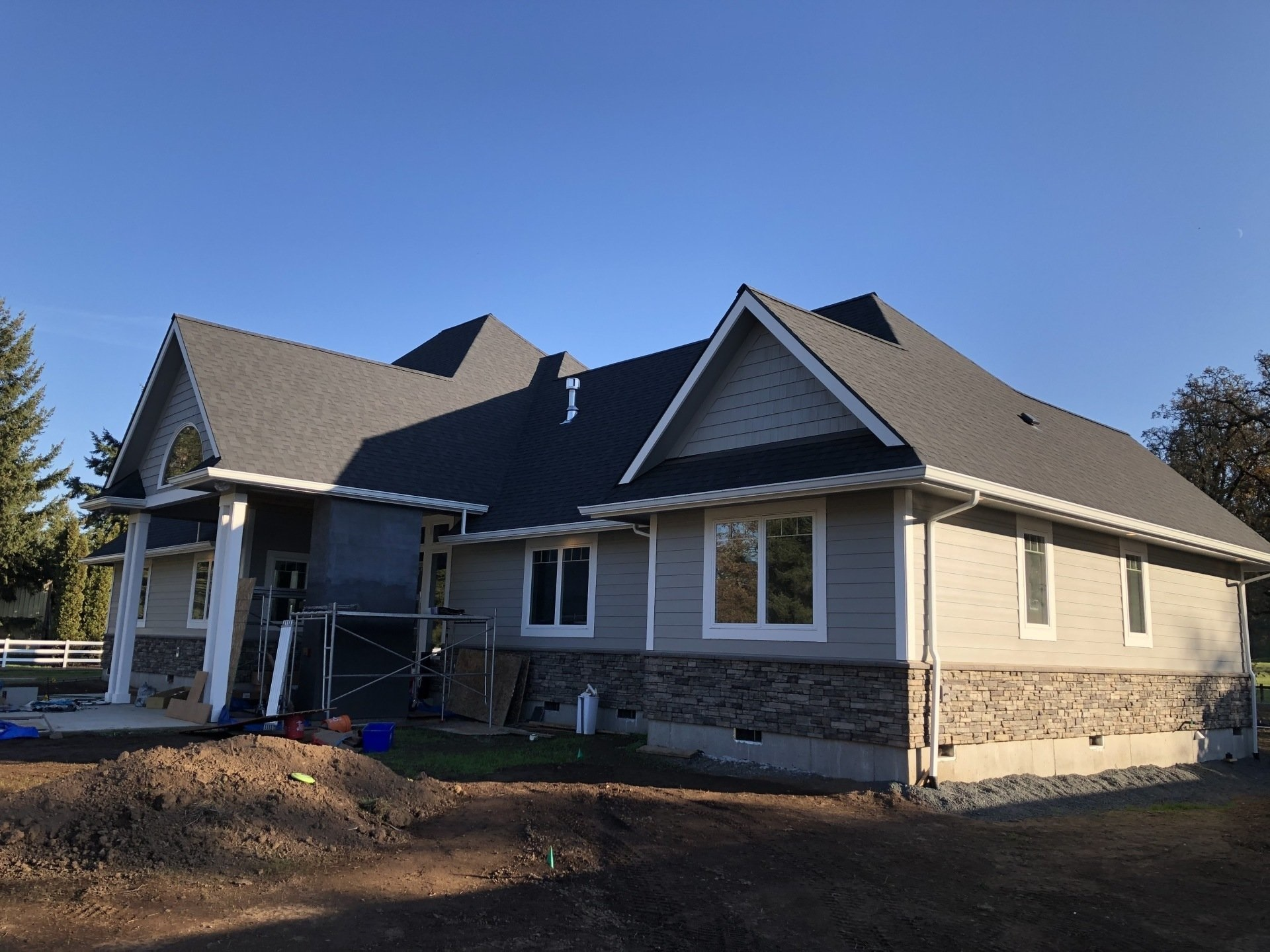 Gray Colored House — Junction City, OR — Premier Roofing Services, LLC