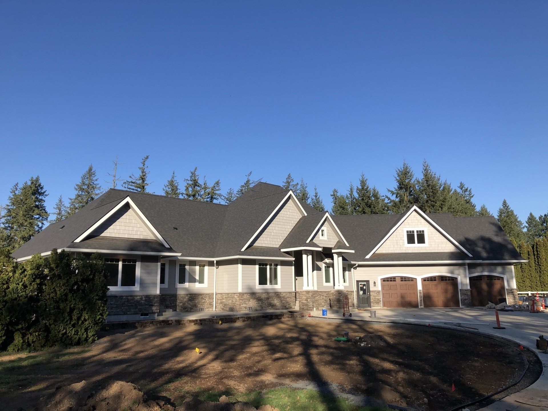 Another Shot of Gray Colored House — Junction City, OR — Premier Roofing Services, LLC