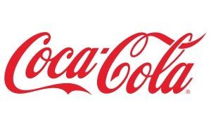 a red Coca-Cola logo
