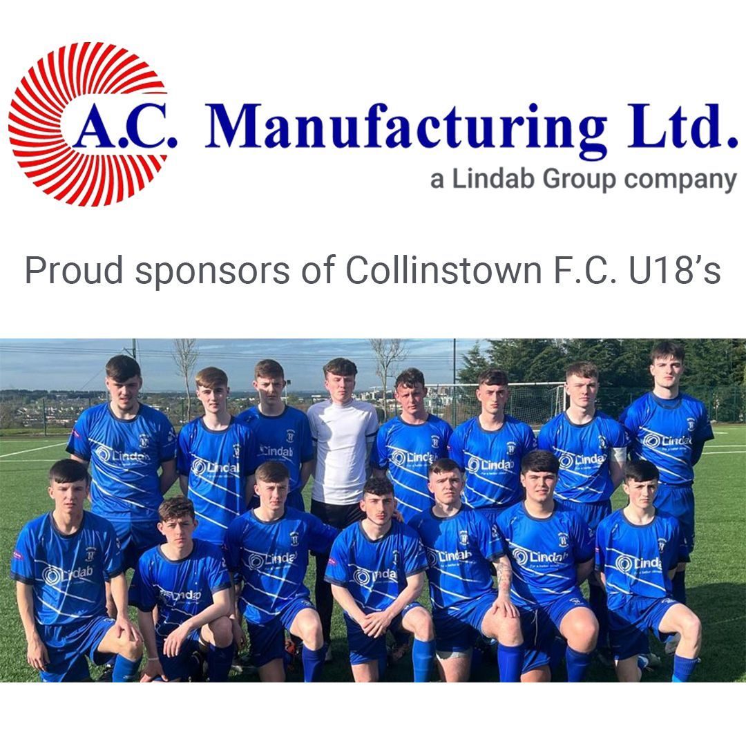 Collinstown FC U18's wearing sponsored jerseys Collinstown FC U18's wearing sponsored jerseys