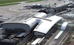 An overhead view of Dublin Airport Terminal 2