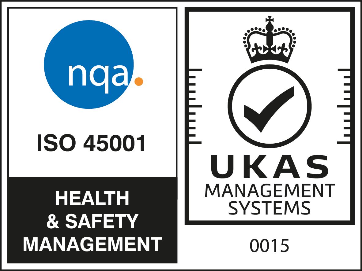 ISO 45001  UKAS logo for AC Manufacturing 
