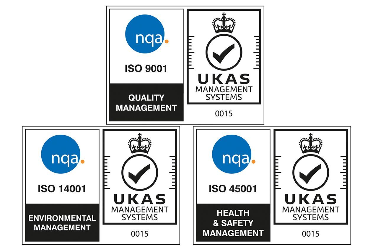 ISO Certification and UKAS logos