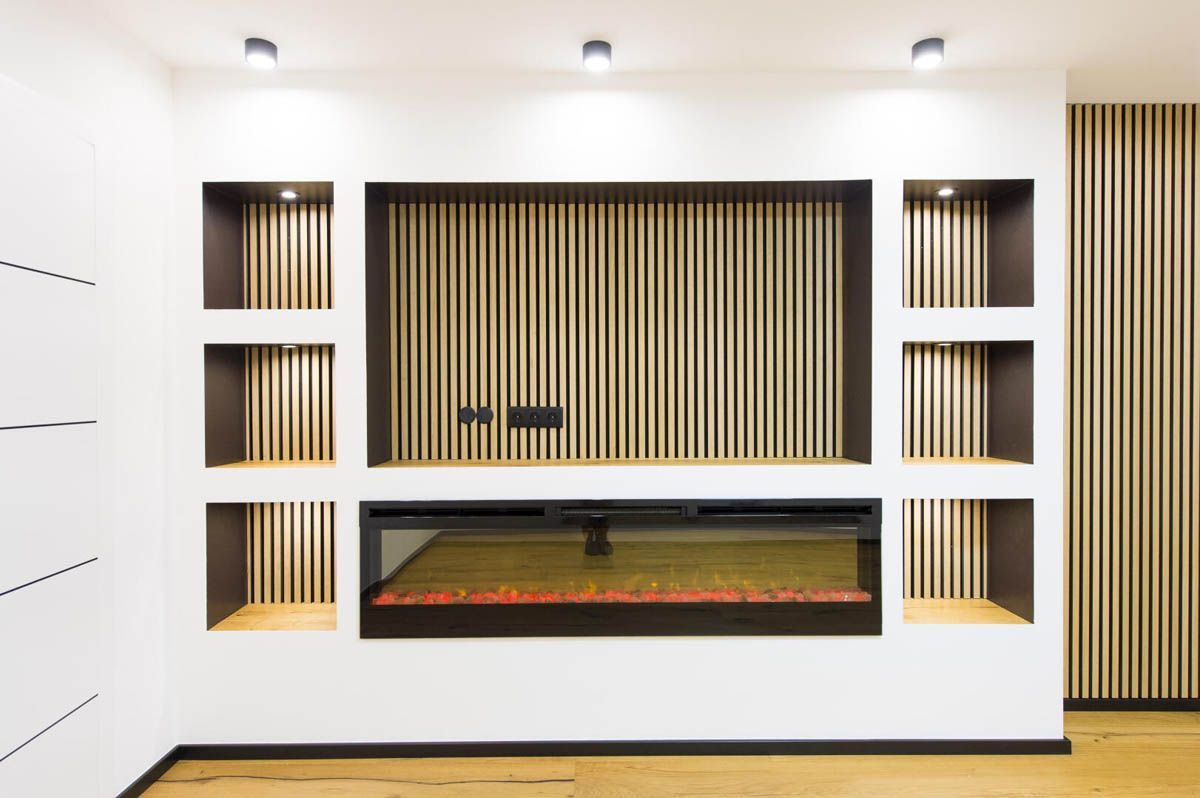 Eingebautes Entertainment-Center