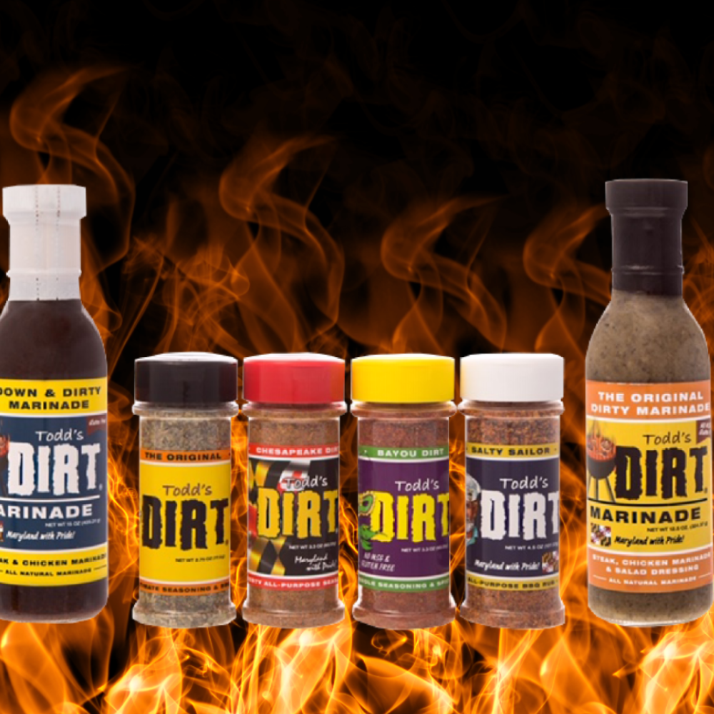 Various Todd's Dirt seasonings 