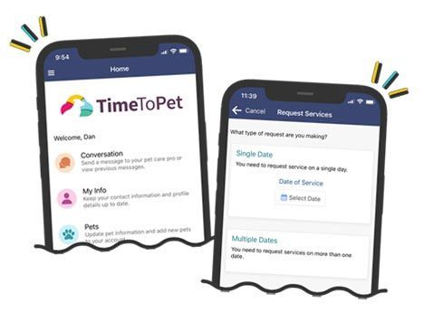 Time to Pet pet sitter mobile app.