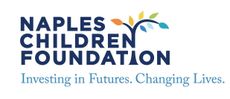 Naples Children Foundation logo: Blue text with tree graphic and the tagline "Investing in Futures. Changing Lives."