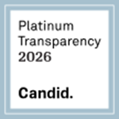 Platinum Transparency 2024 recognition from Candid in a blue-bordered white box.