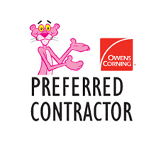 The Pink Panther is a preferred contractor for Owens Corning