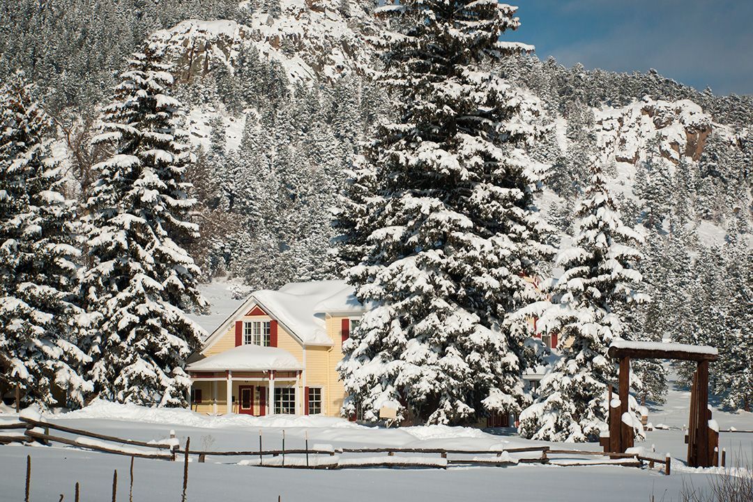 Colorado House in Winter
