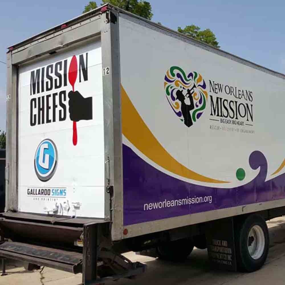 Box truck for New Orleans Mission with