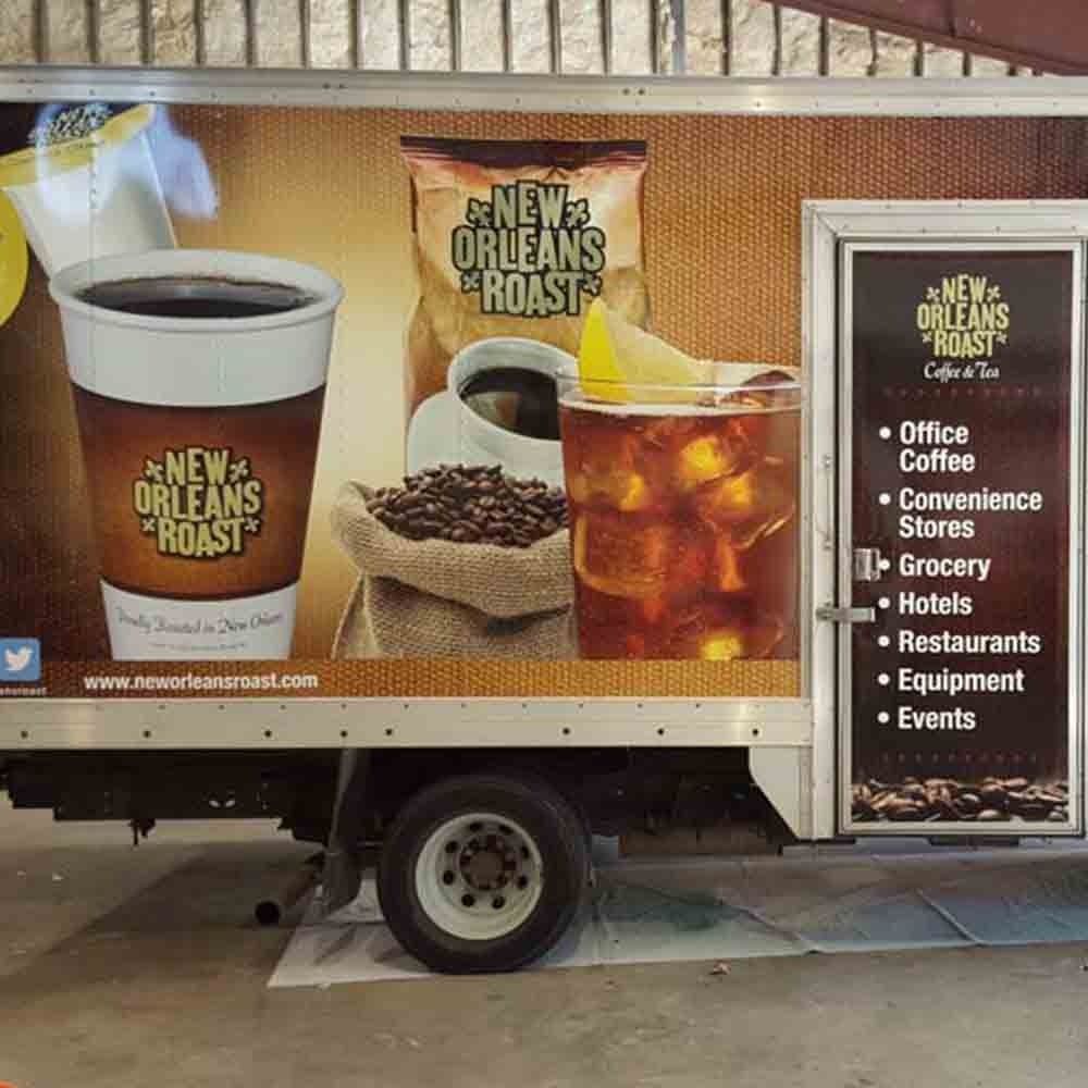 A coffee truck with