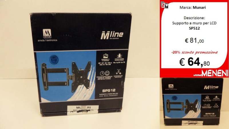 supporto a muro per televisore al plasma