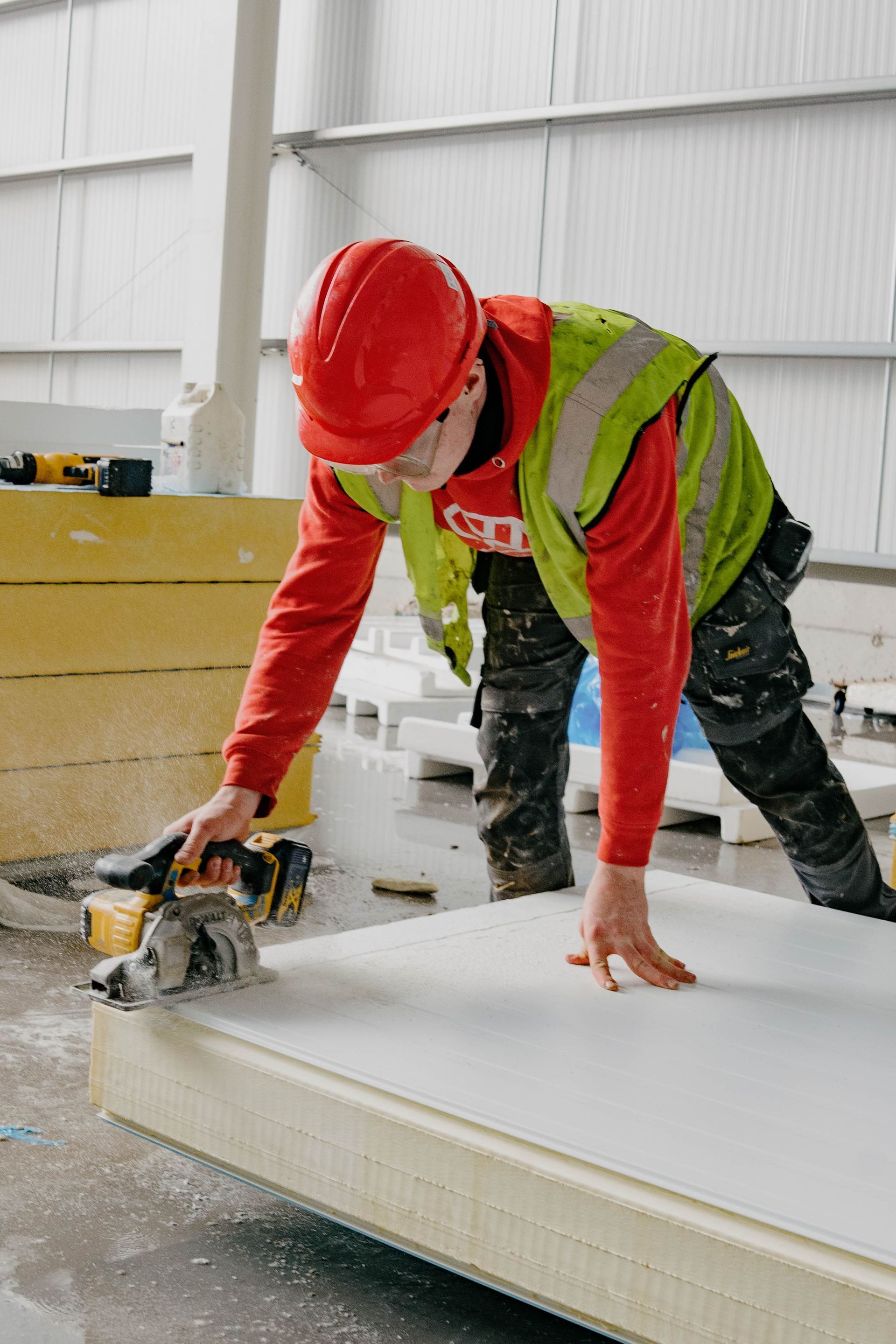 Construction Phase of Advanced Freezer Room with Fire-Resistant Features for CGI by Aircold Panel Solutions