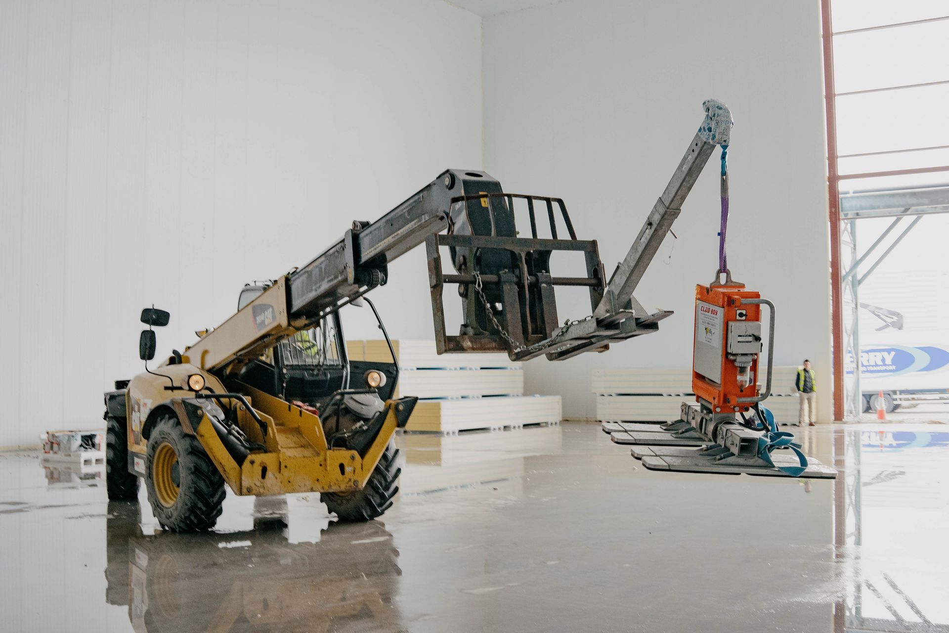 Construction Phase of Advanced Freezer Room with Fire-Resistant Features for CGI by Aircold Panel Solutions