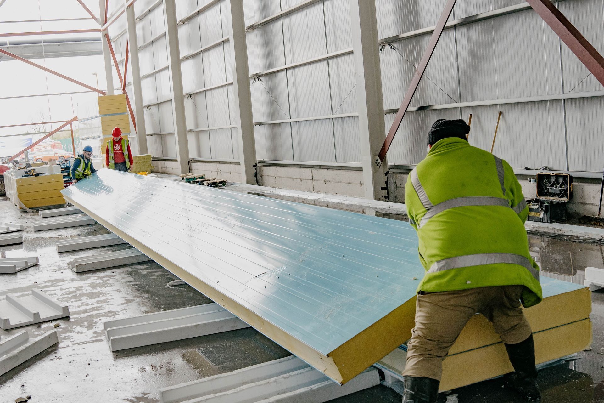 Construction Phase of Advanced Freezer Room with Fire-Resistant Features for CGI by Aircold Panel Solutions