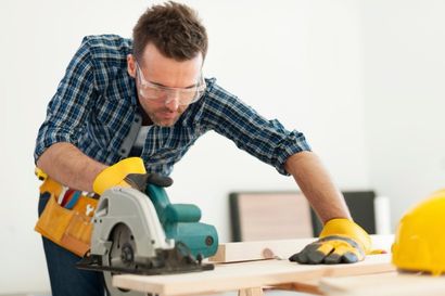man using electrical saw for carpentry services - Sir Fix It in Hampton, VA