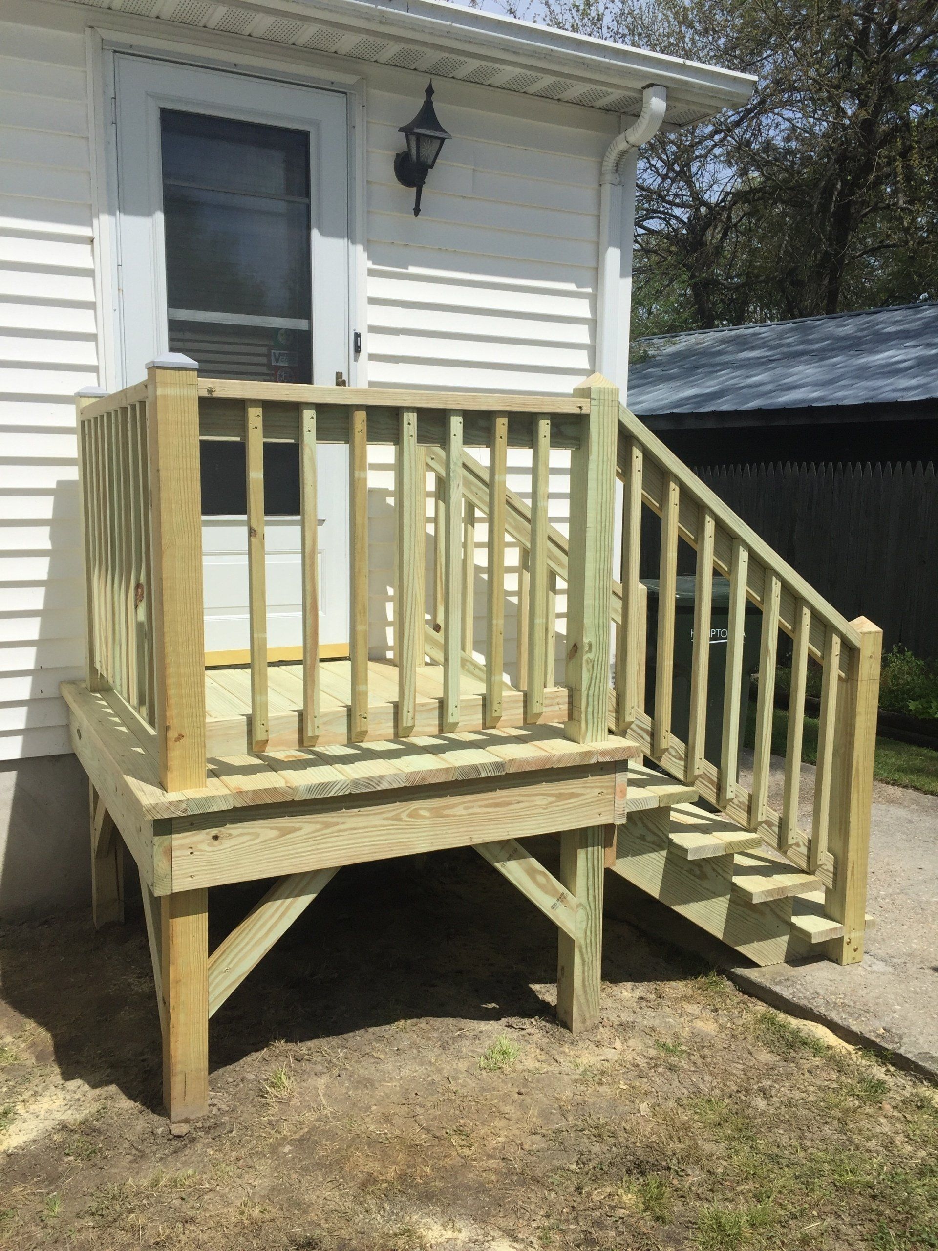 Stair Remodeling Side View - Sir Fix It in Hampton, VA