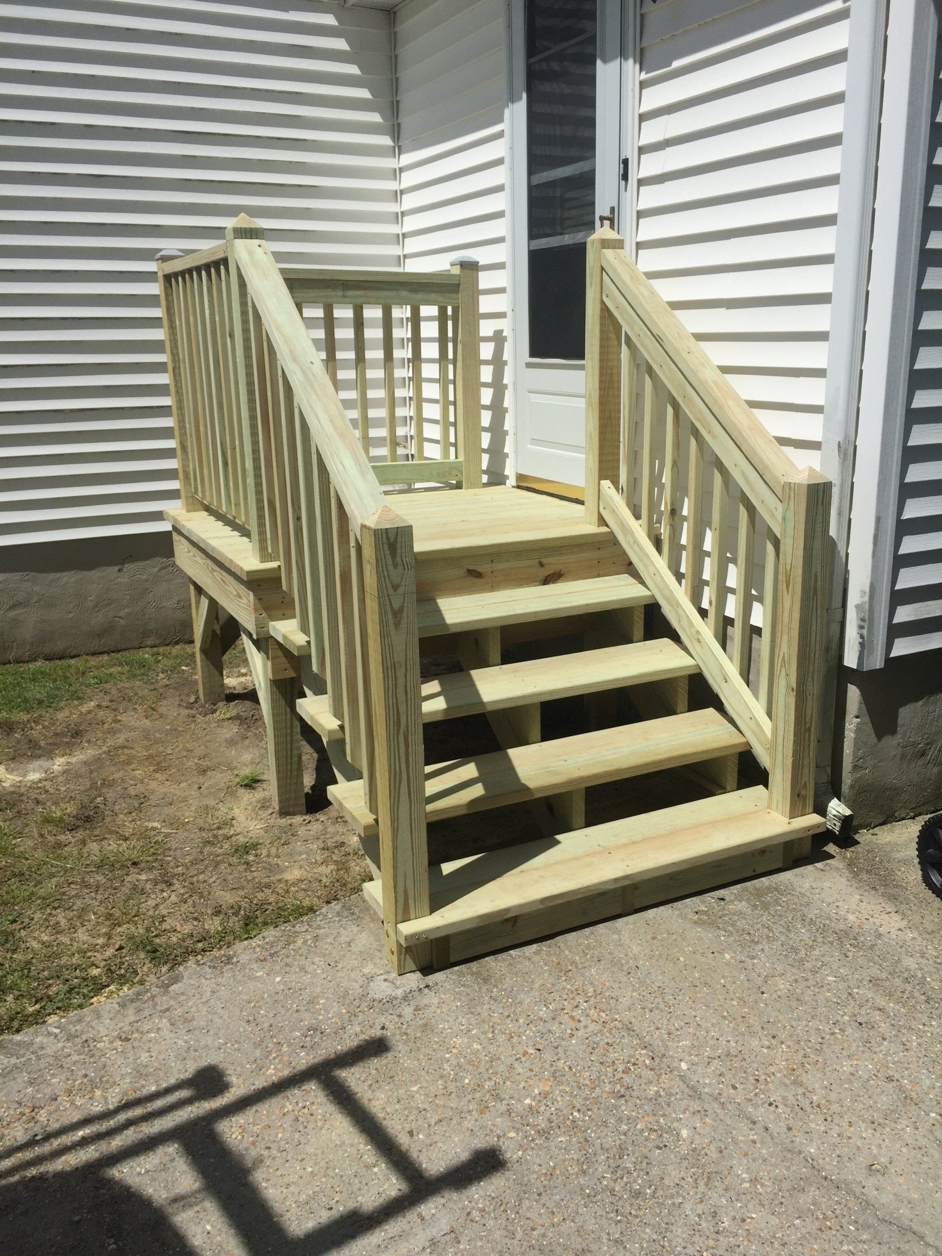 Stair Remodeling Front View - Sir Fix It in Hampton, VA