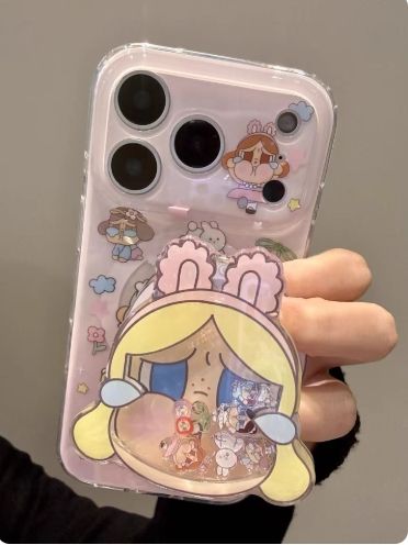 【美安免運】軟萌可愛小哭娃 磁吸手機殼+磁吸支架 適用蘋果 IPHONE 17 16 15 14 13 PRO MAX 保護殼