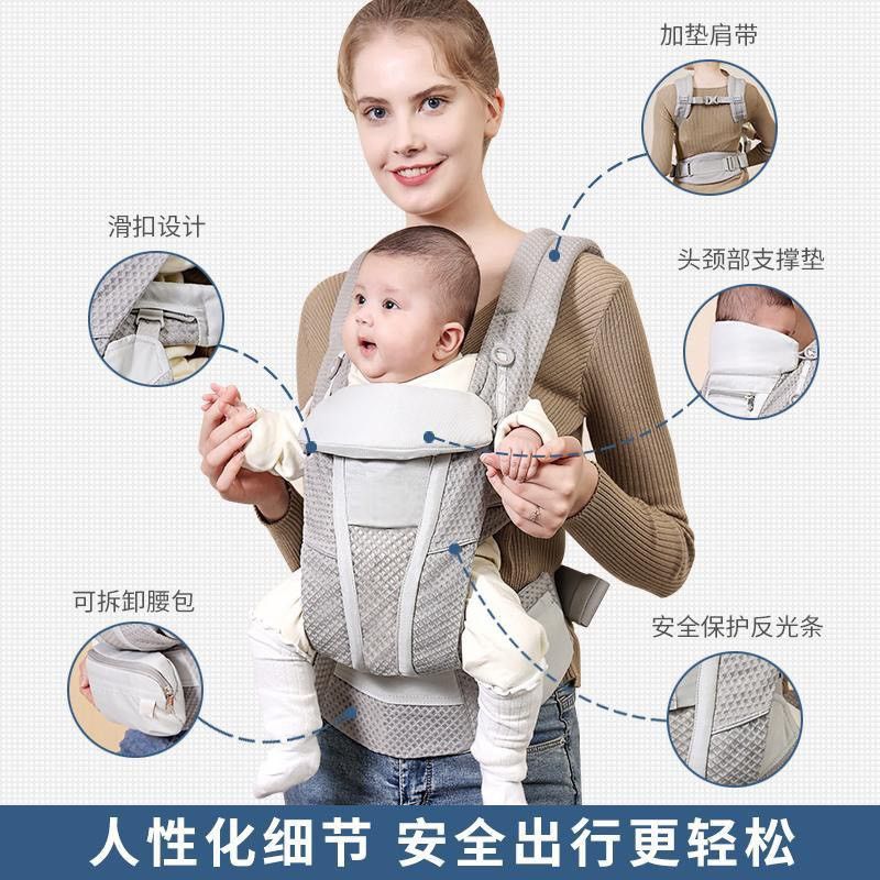 【新品上架/美安免運】美國OMNI-BREEZE嬰兒背帶 新生兒透氣多功能嬰兒背帶