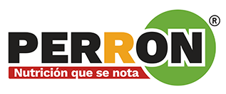 Logo for Perron, a nutrition brand, with "Nutrición que se nota" tagline.