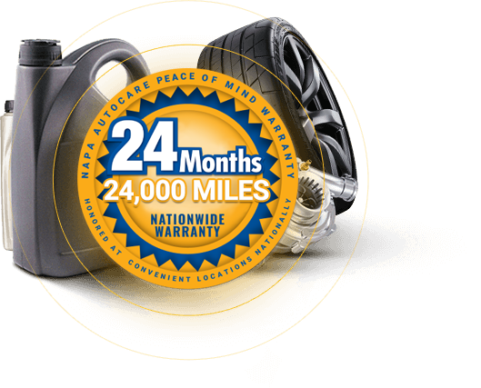 24-month Napa Autocare warranty | Outlawed Customs