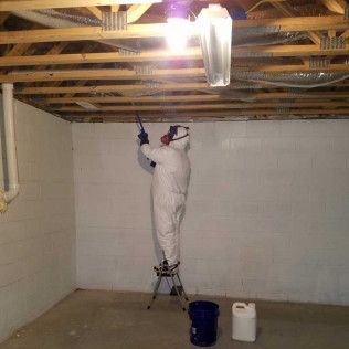 A mold remediation in Knoxville TN - All Clean Mold Remediation hard at work