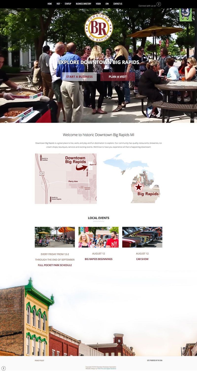Downtown Business Association homepage