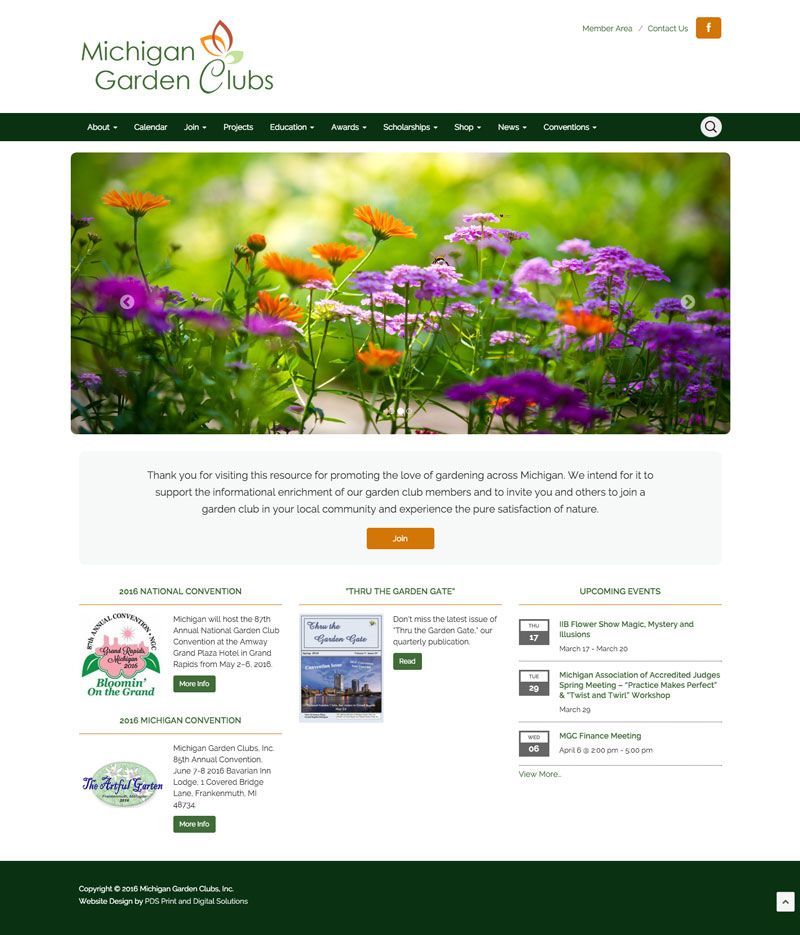Michigan Garden Clubs Website