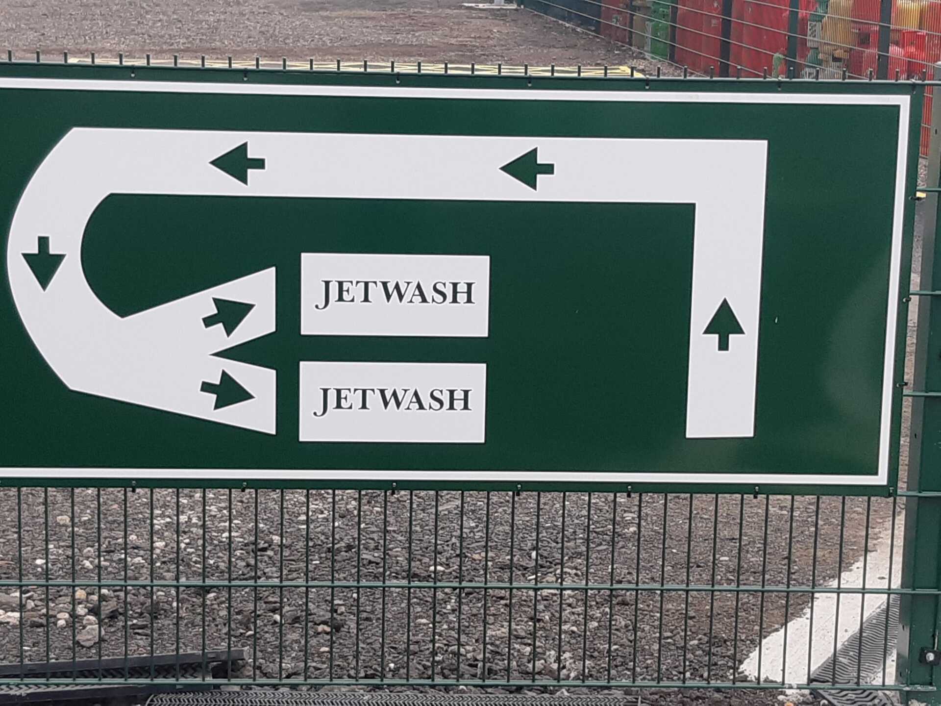 jet wash sign